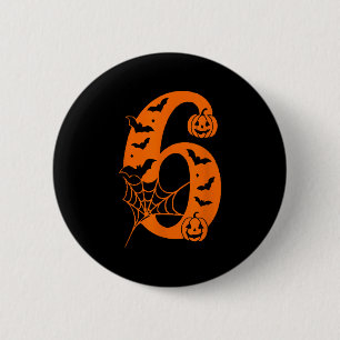 Lustige Meme-Spruch Nr. 6 7 Sechs Sieben Halloween Button