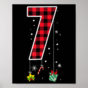 Lustige Memesprüche Nummer 7 6 7 Six Seven Weihnac Poster