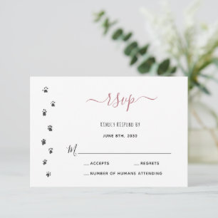 Lustige Menschen heiraten - Benutzerdefinierte Hoc RSVP Karte