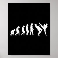 Lustige menschliche Evolution Kampfsport Karate Ta