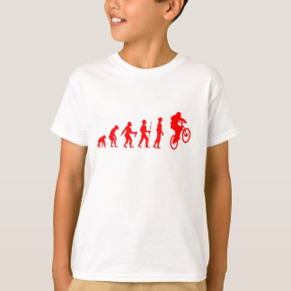 Lustige menschliche Evolution zum Mountainbike-Spr T-Shirt