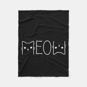 Lustige Meow Grafik Merch Casual Katzenliebhaber S Fleecedecke