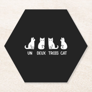 Lustige Meow Katze Eins Zwei Drei Katze Lustige Sc Untersetzer