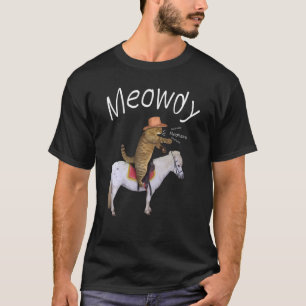 Lustige Meowdy Texas-Katzen-Meme Vintage T-Shirt