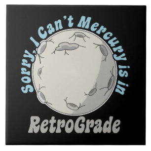 Lustige Merkur-Retrograde Fliese