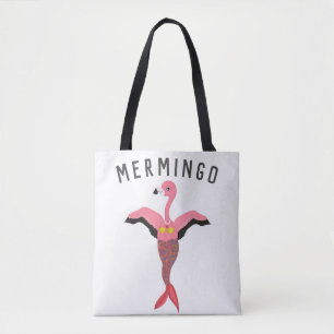 Lustige Mermingo Grafik: Flamingo-Meerjungfrau