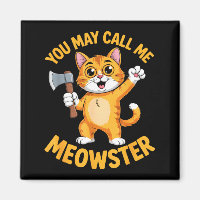 Lustige Miau-Ster orange Katze Axt Cartoon Lustige