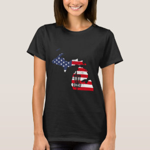 Lustige Michigan Disc Golf Usa Karte Golf Frisbee T-Shirt
