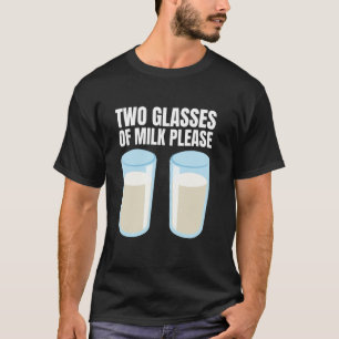 Lustige Milch Kunst Für Männer Frauen Kinder Milch T-Shirt