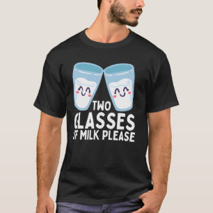 Lustige Milch Kunst Für Männer Frauen Kinder Milch T-Shirt