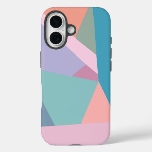 Lustige moderne abstrakte farbenfrohe geometrische iPhone 16 hülle