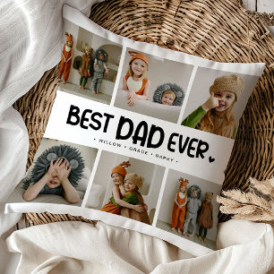 Lustige moderne 'BESTER VATER ALLE ZEIT' 6 Fotos Kissen