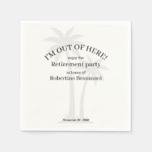 Lustige Moderne Raus Hier Palmenbaum Ruhestandspar