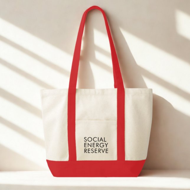 Lustige moderne Typografie schwarzer Text Tragetasche (Funny modern social quote tote bag)