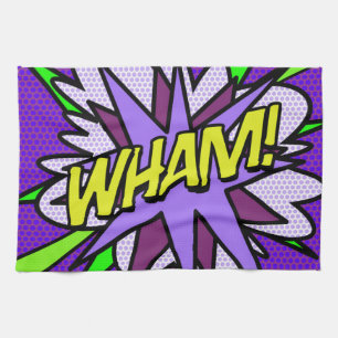 Lustige moderne WHAM-Comic-Book Geschirrtuch