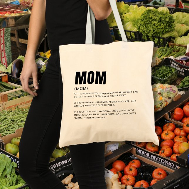 Lustige Mom Definition Tragetasche (Von Creator hochgeladen)