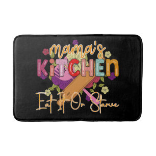 Lustige Momma's Küchen-Wortkunst  Badematte