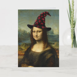 Lustige Mona Lisa Halloween-Karte Feiertagskarte