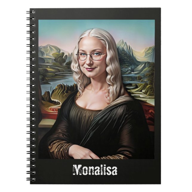 Lustige Mona Lisa Notizblock (Vorderseite)