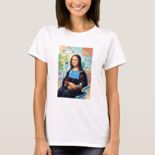 Lustige Mona Lisa Zahnarzt Zahnarztpraxis Kunst De T-Shirt