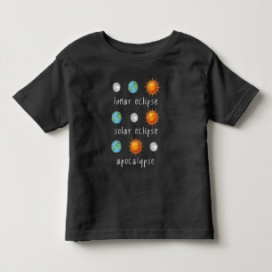 Lustige Mond-Sonnenfinsternis-Apokalypse Kleinkind T-shirt