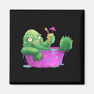 Lustige Monster-Party-Lagunen-Kreatur-Halloween Magnet