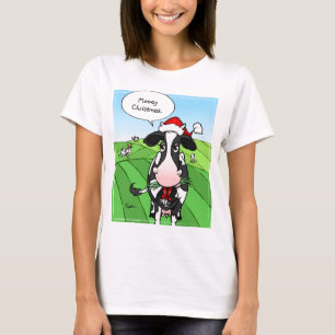 Lustige Mooey Weihnachtskuh-T-Shirts T-Shirt
