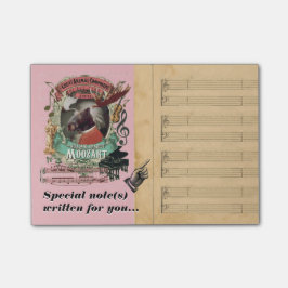 Lustige Moozart Mozart klassische Musik-Parodie Post-it Klebezettel