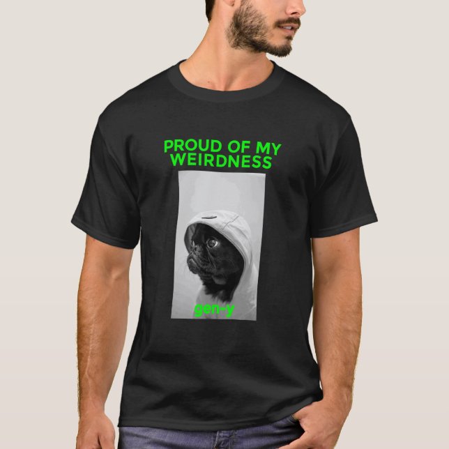Lustige Mops-Hund-Geschenkidee T-Shirt (Vorderseite)