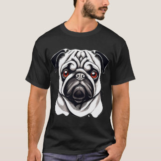 Lustige Mops-Hundefigur 2 T-Shirt