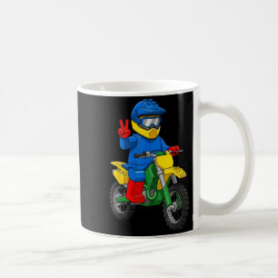 Lustige Motorradbauer-Jungs Blockbauspielzeug D Kaffeetasse