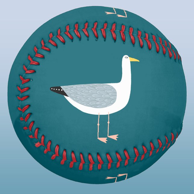 Lustige Möwe Baseball (A cheeky seagull features on this fun baseball)
