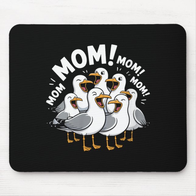 Lustige Möwe Mama Frauen Tier Muttertag Mousepad (Vorne)