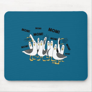 Lustige Möwe Mama Meer Leben Muttertag Vogel Mousepad