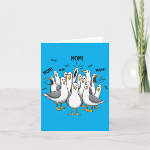 Lustige Möwen Mama Muttertag Humor Mutti Mama Karte