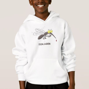 Lustige Mücken-Insekt-Cartoon-Illustration Hoodie