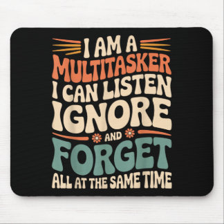 Lustige Multitasking-Zitat Sarkastischer Humor Gra Mousepad
