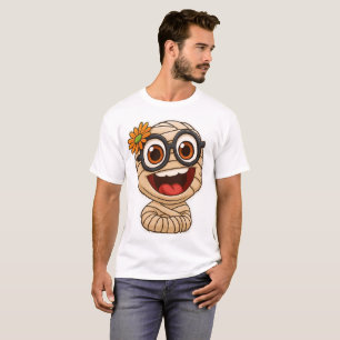 Lustige Mumie Aufkleber T-Shirt