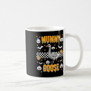 Lustige Mumie eingewickelte Gans Grusel Halloween Kaffeetasse