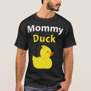 Lustige Mummy Ente Gummiente Mama Tier Tier Kunst T-Shirt