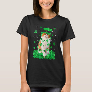 Lustige Munchkin-Katze St. Patrick's Day Irischer  T-Shirt