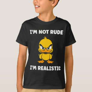 Lustige mürrische Ente Tier Trotz Nicht T-Shirt
