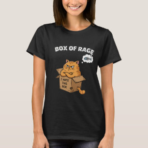 Lustige mürrische Katze Schachtel des Zorns Ic T-Shirt