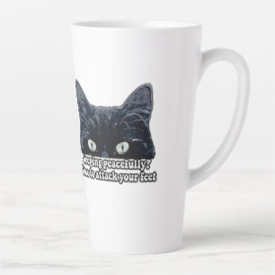 Lustige mürrische Katzen-Meme für Katzenbesitzer u Milchtasse