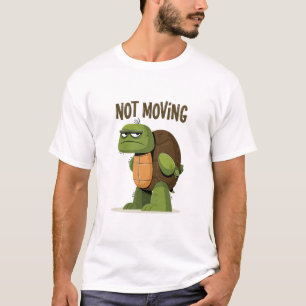 Lustige, mürrische Schildkrötenfigur, die sich nic T-Shirt