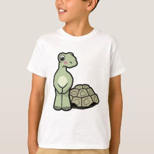 Lustige Muschel-lose Schildkröte scherzt T - Shir T-Shirt