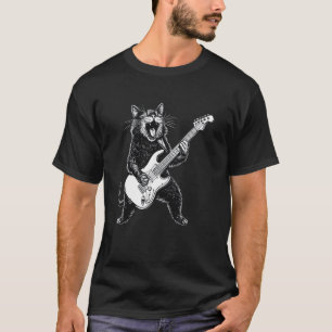 Lustige Musik: Felsenhund spielt Gitarre T-Shirt