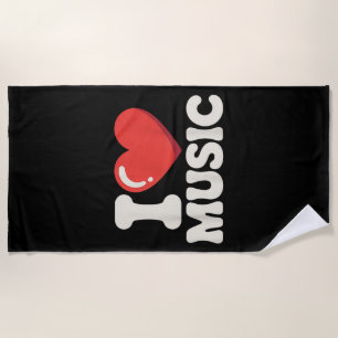 Lustige Musik Kunst für Männer Frauen Musiklehrer Strandtuch