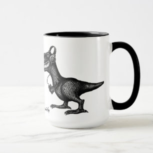 Lustige Musikdinosaurier-Stifttinte, die Tasse