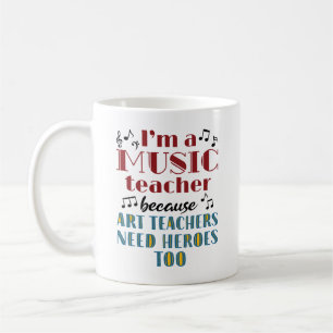 Lustige Musiklehrer-Helden-Zitat Kaffeetasse